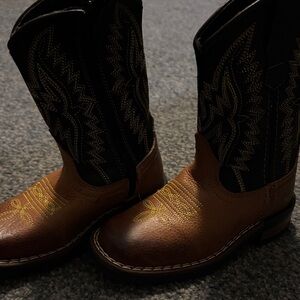 J.B. Dillon Kids Brown and Black Boots